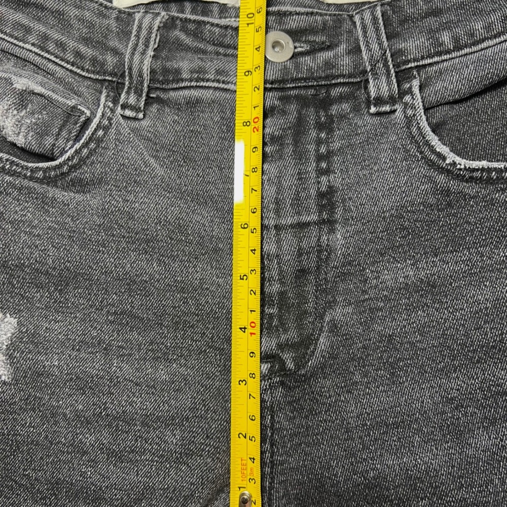 Pilcro and the Letterpress Relaxed Straight Cropped Jeans Distressed 27 - Picture 9 of 11